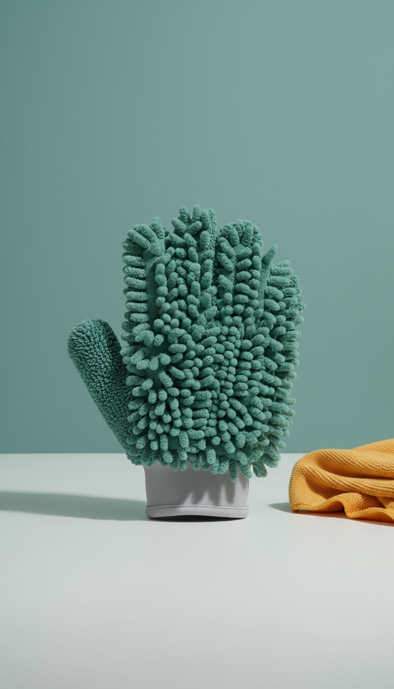 Microfiber Car Cleaning Glove Duo-Sided